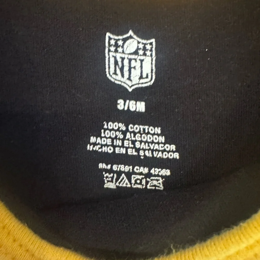 NFL PITTSBURGH STEELERS‎ 3-6 months  ONE PIECE 100% cotton